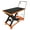 Orange | 330 lbs, variant on Amkui Hydraulic Lift Table Cart, 300/500/1100 lbs Capacity 28.5" Lifting Height, Manual Single Scissor Lift Table with Wheels & Non-Slip Pad for Handling
