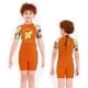 thumbnail image 4 of Niños con traje de baño Nadar Ropa de surf engrosada Ropa de surf niño Traje para niños Ropa de buceo con mangas cortas para piscina de playa con naranja L Inevent OD003684-08, 4 of 7
