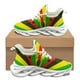 thumbnail image 1 of Zapatos planos con estampado de bandera de Jamaica para mujer, zapatillas cómodas con cordones, control de flexibilidad, 1 of 6
