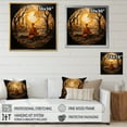 thumbnail image 4 of Designart "Simplicity Orange Buddhism Guru IV" Spiritual Floater Framed Wall Art Print, 4 of 7