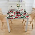 thumbnail image 3 of nygtbtfer Table Decoration for Party Watercolor Cherry Table Cloth, Colorful Red Fruits Polyester White Lace Tablecloth Round Table for Dinner Table Decor Elastic Edge, 3 of 7