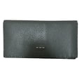 thumbnail image 1 of Pre-Owned FENDI Selleria Continental Long Wallet, Black, Men's, 1 of 14