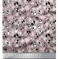 thumbnail image 1 of Soimoi Cotton Poplin Fabric Crossbone & Skull Halloween Print Fabric by The Yard 56 Inch Wide, 1 of 1