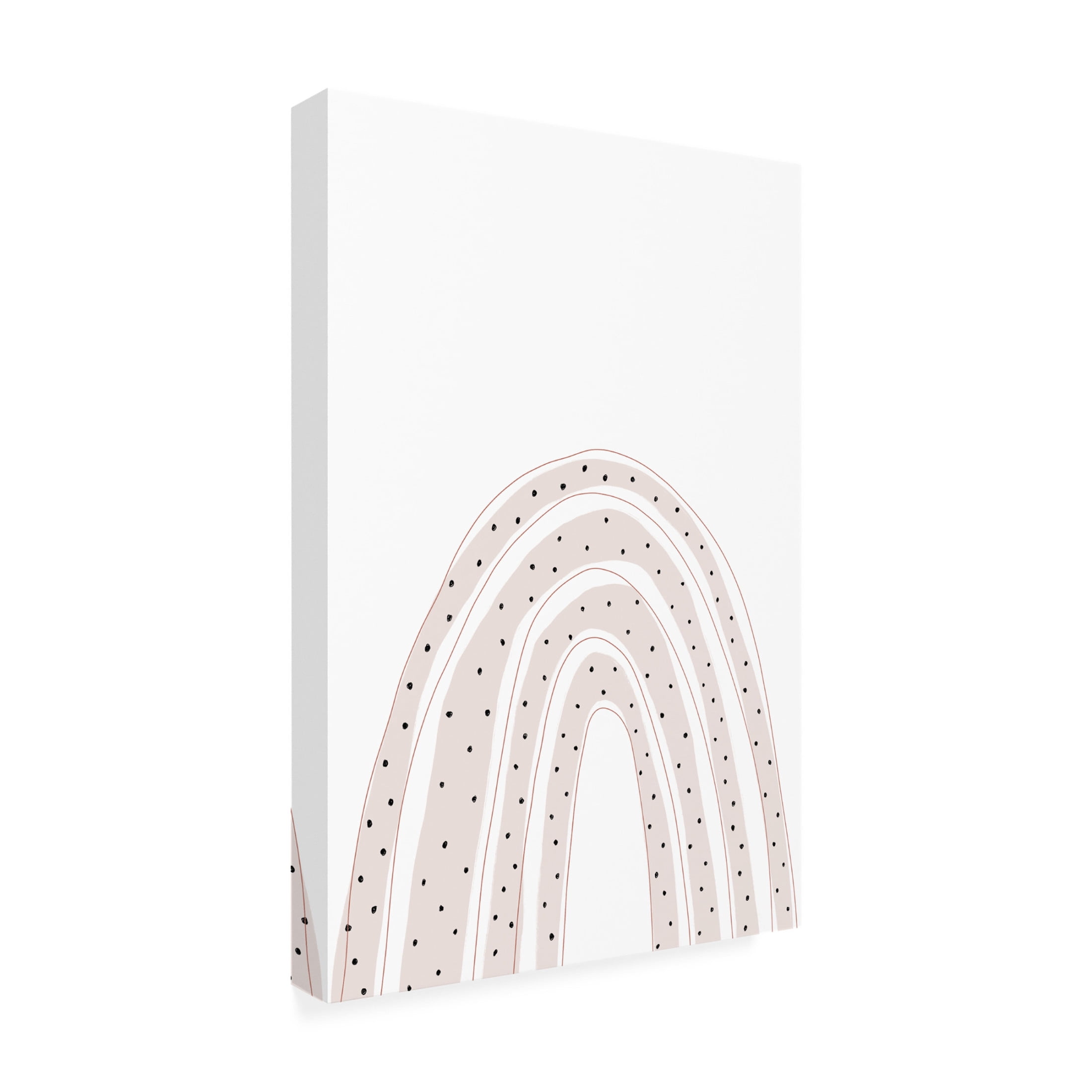 Trademark Fine Art uplusmestudio Dotted Rainbow Canvas Wall Art