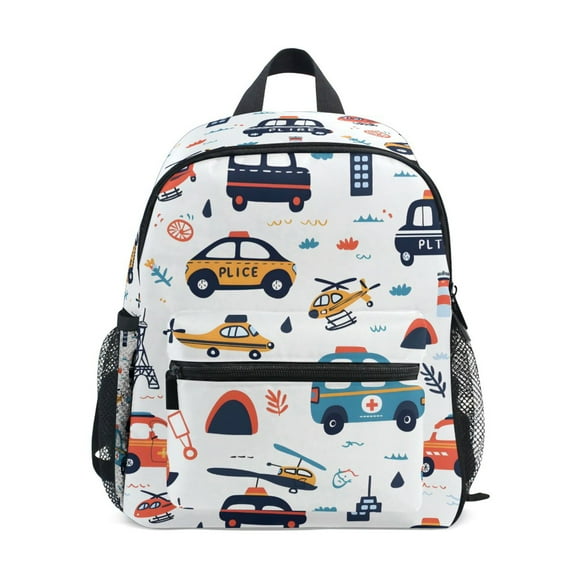 ALAZA Cute Car Airplane School Backpack Small Bookbag Mini Bags