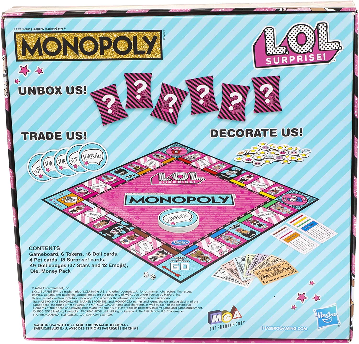 Monopoly lol surprise deals game from hasbro gaming