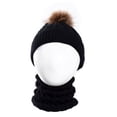 thumbnail image 5 of HESHENG Fashion Baby Hats 2Pcs Toddler Girls Boys Winter Warm Knitted Beanie Cap+Scarf Keep Warm Set Hat, 5 of 6
