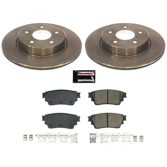Rear Brake Pad and Rotor Kit - Compatible with 2021 - 2025 Nissan Rogue 2022 2023 2024