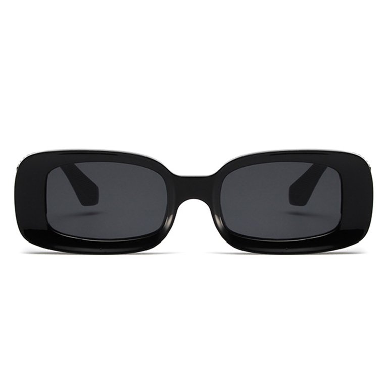 Transparent Solid Color Square-Shape Sunglasses