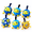 Soccer Ball 7.5" (Ocean)-Mini 7.5", variant on 6" Jolly Soccer Ball For Dogs - Tough Durable Dog With Straps Pet Bouncy Herding Balls Floating Tags Water Fetch Baabaaball (