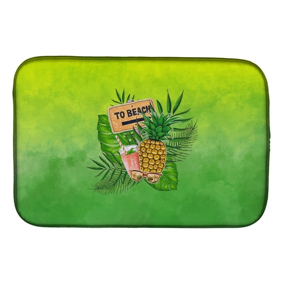 To the Beach Summer Dish Drying Mat