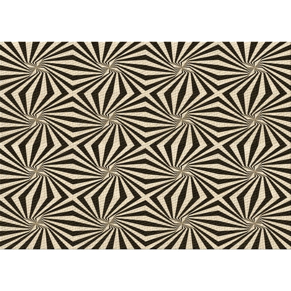 Ahgly Company Indoor Rectangle Patterned Midnight Gray Area Rugs, 7' x 10'