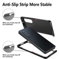 thumbnail image 2 of For Samsung Galaxy Z Fold 4 Case, PU Leather + PC Pattern Phone Cover Ultra Thin Anti-Drop Shockproof Protective Case, 2 of 4