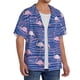 thumbnail image 2 of Fotbe Flamingo Camisa Estampada de Manga Corta para Hombre, Casual de Verano, Estilo Playero, Sin Arrugas-Small, 2 of 5