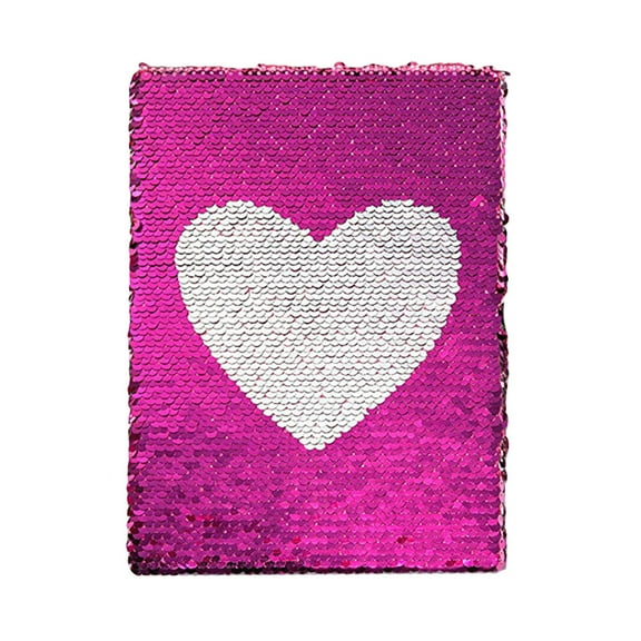 Supvox Journal Book Writing Plain Paper Notebook Sequin 1Pcs