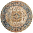 thumbnail image 6 of SAFAVIEH Vintage Persian Trina Traditional Polyester Area Rug, Blue/Multi, 4' x 6', 6 of 9