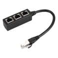 thumbnail image 1 of EcoNesxp RJ45 cable adapter port plug ethernet port for computer 3 cable adapter port plug ethernet port for computer/router/box to ethernet splitter cable ethernet splitter, 1 of 4