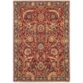 thumbnail image 6 of Antique 100% Natural Area Area Wool Rug for Living Room & Bedroom, Traditional Floral Design, Red Terracotta & Gold, Soft & Durable Rug, Oriental, 5.25x7.55 ft, 6 of 6