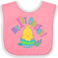 thumbnail image 3 of Inktastic My First Easter Cute Chick Just Hatched Boys or Girls Baby Bib, 3 of 4