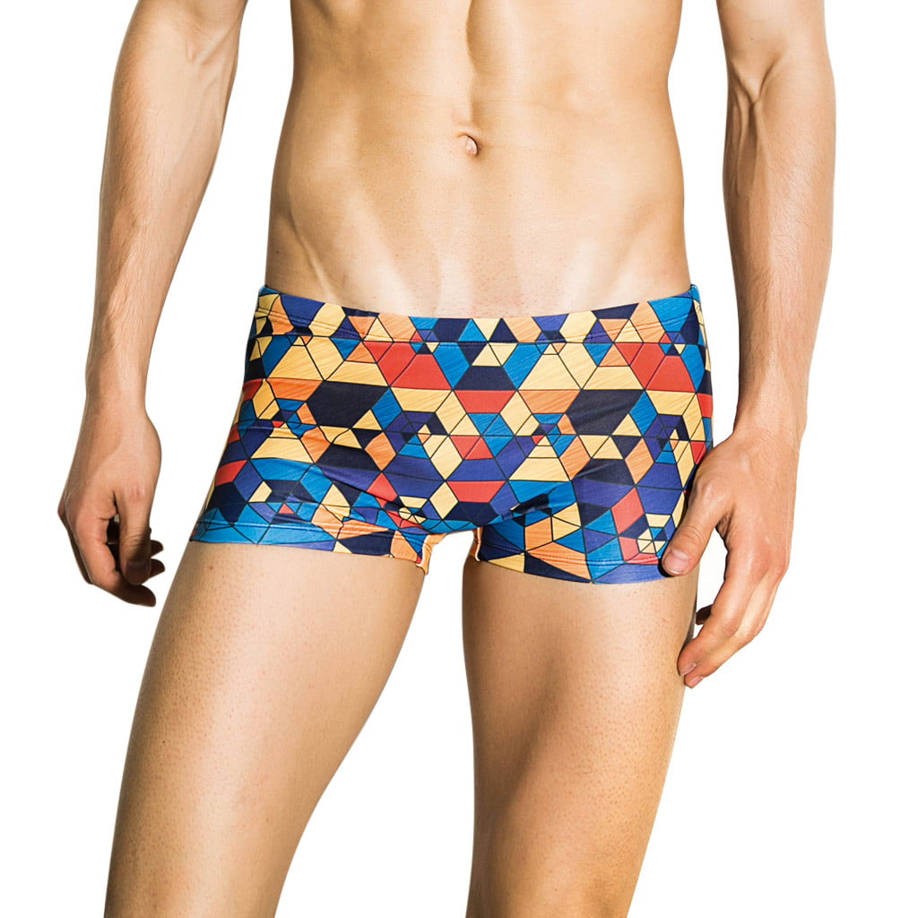 Fashion Men's Boxer Briefs Swimming Swim Shorts Trunks Pants Swimwear Surf Beach