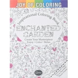 Joy Of Coloring Adult Coloring Book - Enchanted Garden - Walmart.com