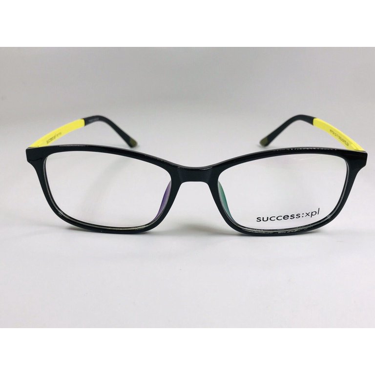 New Designer Inspired SUCCESS XPL Black & Yellow PEYTON Eyeglasses 52mm w/Case New Designer Inspired SUCCESS XPL Black & Yellow PEYTON  main image 2