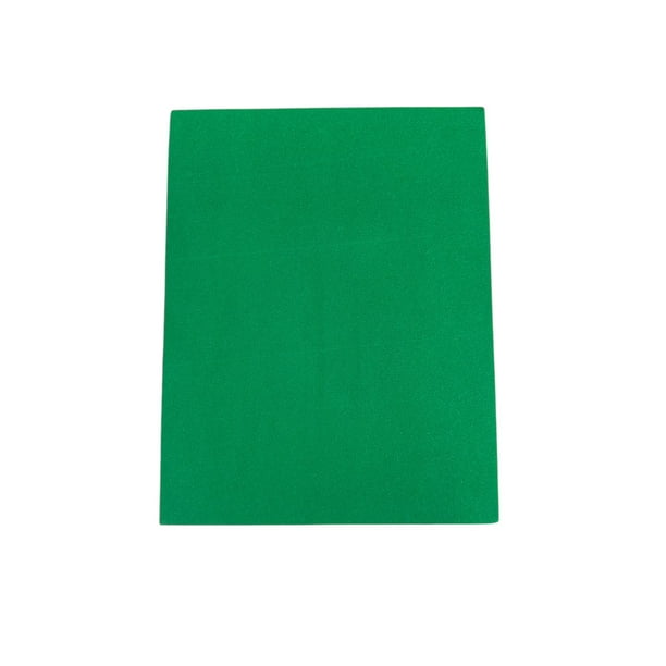 Foamy Liso Tamaño Pliego Verde Bandera 70x90 cm espesor 1.6mm con 10 piezas