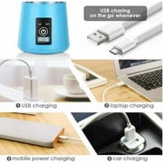 Portable Blender USB Rechargeable Personal Juicer Cup Small Fruit Juice Mixer for Shakes and Smoothies