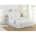 thumbnail image 3 of The Pioneer Woman White Cotton Eyelet 3-Piece Bedskirt and Sham Set, 3 of 5