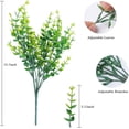 thumbnail image 2 of 20 Bundles Artificial Flowers Outdoor UV Resistant Faux Flowers No Fade Fake Plastic Plants Garden Porch Window Box Decorating (Pure White) A, 2 of 5