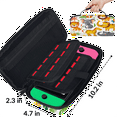 thumbnail image 3 of Herdesigns Jungle Animal Carry Case Compatible with Nintendo Switch 2017 & Oled 2021, with 20 Game Card Slots, Giraffe Elephant Leopard Portable Travel Carrying Case Pouch for Accessories & Games, 3 of 8
