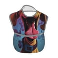 thumbnail image 2 of Hirioo Cartoon Big-Eyed Dog for Baby Waterproof Pocket Bib Adjustable Closed for Babies Toddlers with Large Pocket 6-24Months, 2 of 8