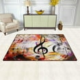 thumbnail image 3 of Coolnut Lightweight Soft Area Rugs 60 x 39 inch (5'x 3'3"), Abstract Music Note Floor Mat for Kids Playing Room Hardwood Floor Living Room Nursery Rugs, 3 of 6