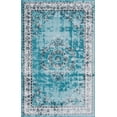 thumbnail image 3 of Unique Loom Lucerne Collection Area Rug - Reuss (5' 3" x 8' Rectangle Blue/Black), 3 of 10