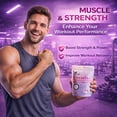 thumbnail image 3 of Creatine Monohydrate Gummies 5g Per Serving, Pre Post Workout Supplement for Muscle Growth Strength & Recovery, Supports Brain Cognitive Health, Vegan Gluten Free, 36 Count, 3 of 8