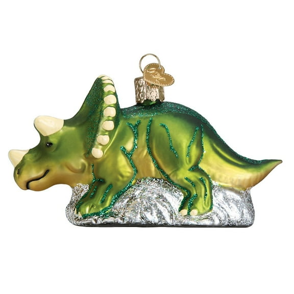 Old World Christmas Glass Blown Ornament Triceratops (12498)