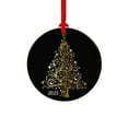 thumbnail image 2 of YOHAVEN 2023 Round Ceramic Christmas Tree Ornament Holiday Keepsake Bauble Decoration with Hanging String for Christmas Tree Mantel Shelf Party Christmas Decorations Gifts for Family Friends Adults, 2 of 7