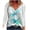 White, variant on LEAVINGSUO Long Sleeve Shirts for Women, Fall Womens Tops Women's Tops V-Neck Printing Long Sleeve Casual Loose Blouse T-Shirt Tops