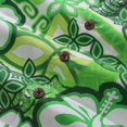 thumbnail image 5 of YIUME Hawaiian Shirts For Men Tikirob Designer Shirt Totem 100% Cotton - Green, 5 of 8