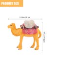 thumbnail image 2 of Miniature Camel Statue Miniature Animal Sculpture Figure Home Decor Cake Ornament, 2 of 8