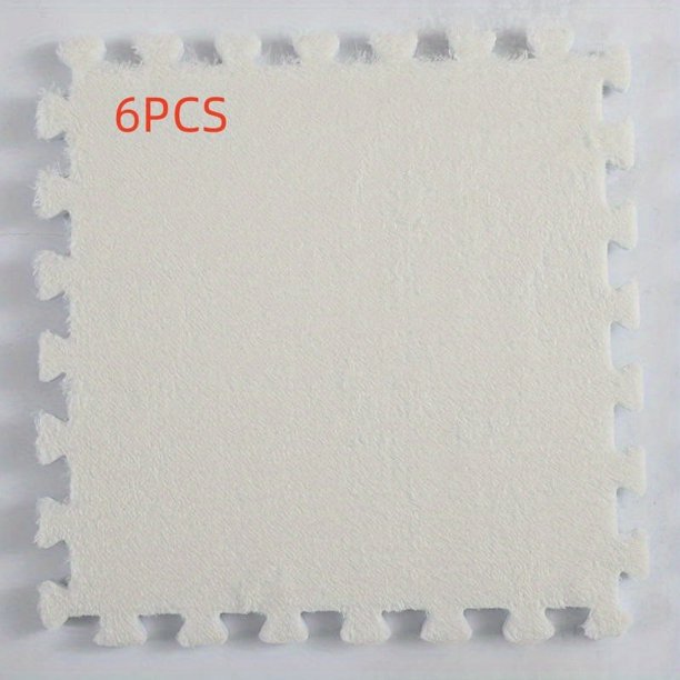 6pcs Removable & Washable Carpet Splicing Mats - Perfect for Kids, Pets & Living Rooms!