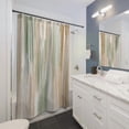 thumbnail image 2 of Sage Shower Curtain Earthy Shower Curtain Green Bathroom Decor Boho Minimalist Shower Curtain Watercolor Shower Curtain Tan Neutral Decor 60x72in, 2 of 5