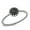 Black Simulated Onyx, variant on CHOOSE YOUR COLOR Rope Flower Blue Simulated Opal Ring .925 Sterling Silver Band CZ Female Size 4