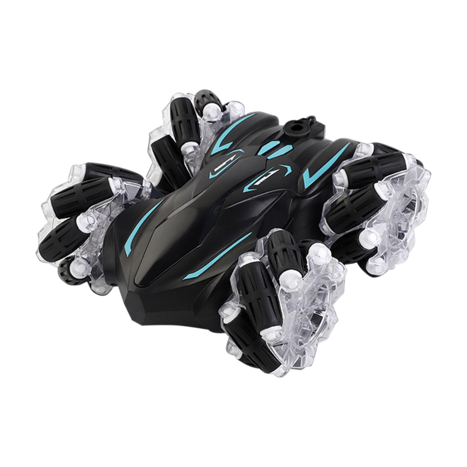 Xecvkr Four Wheel Drive 360 Stunt Rc Car LED Lights 40 Minute Runtime Dual Remote Rechargeable Long Battery Off-Road Drift Crawler 16.5x15.5x6cm 1 Unit Black Red