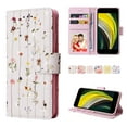 thumbnail image 3 of Compatible avec iPhone 8/7 Étui Rétro Fleur Dorée Portefeuille en Cuir PU Blocage RFID, 3 of 5