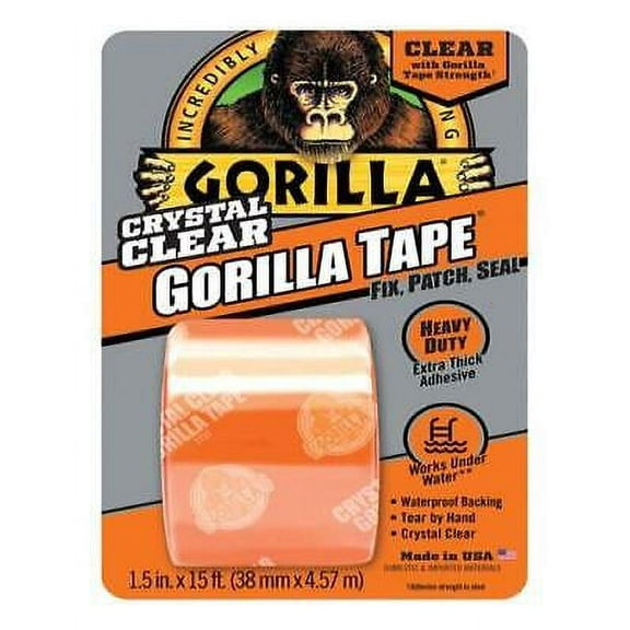 2 PC Gorilla 1.88 in. W X 15 ft. L Clear Repair Tape
