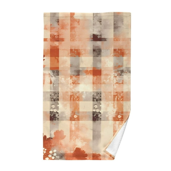 Retro Print Cotton Face Towels Soft Hand Towel Absorbent Bathroom Towel for Kitchen Hotel Decoration