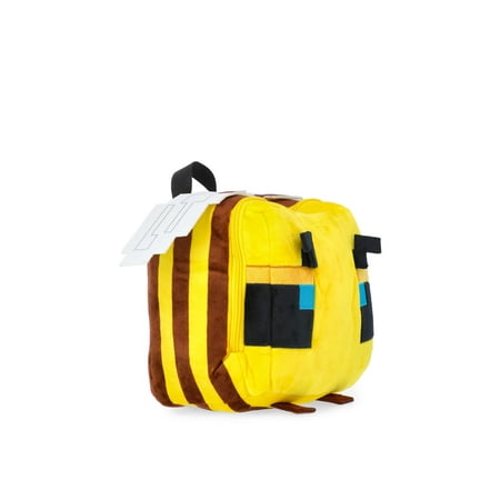 Minecraft Boys Bee Plush Backpack, 12.5 Yellow