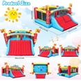 thumbnail image 6 of Veeboto Bounce House with 550W Blower, Indoor & Outdoor Jumping House with Big Slide, Jumping Area, Ball Basket, Ball Net, Target, Boxing Ring, Bounce Castle for Big Kids, 6 of 7