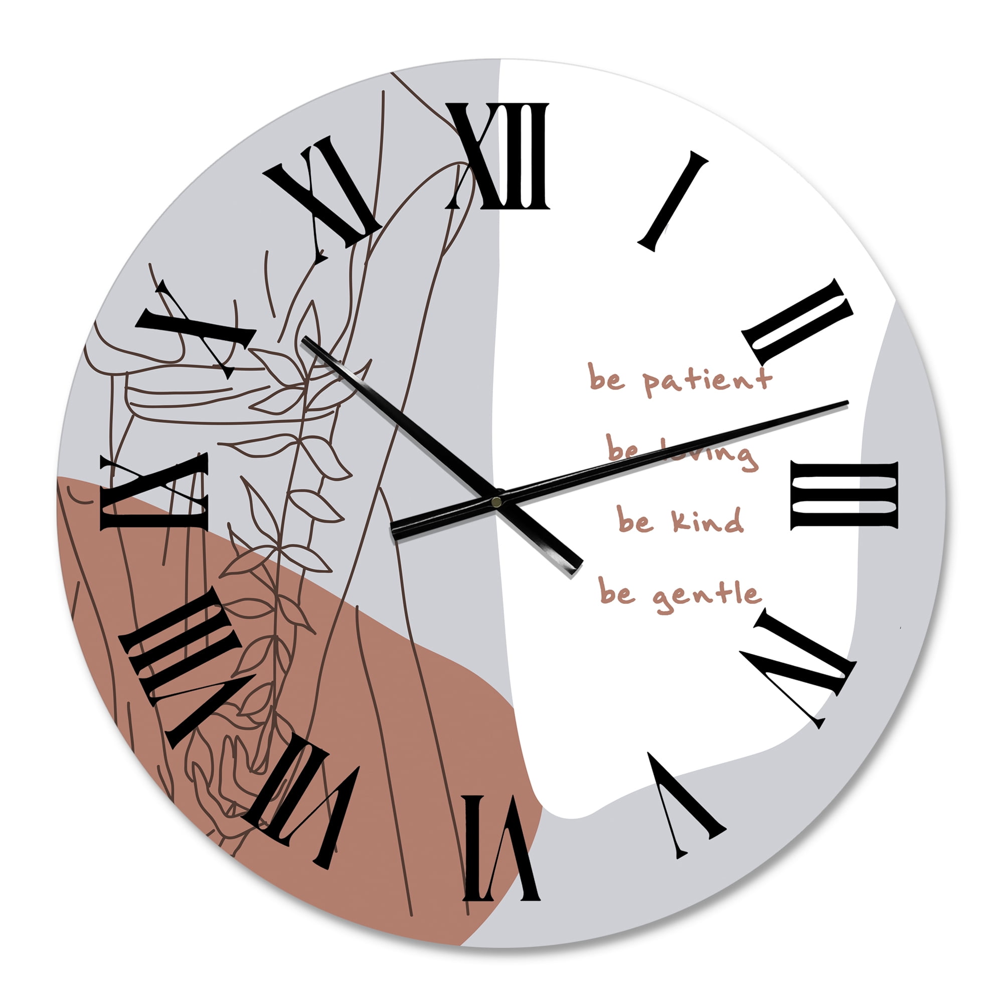 Designart 1 in Quartz Modern/Contemporary Wall Clock